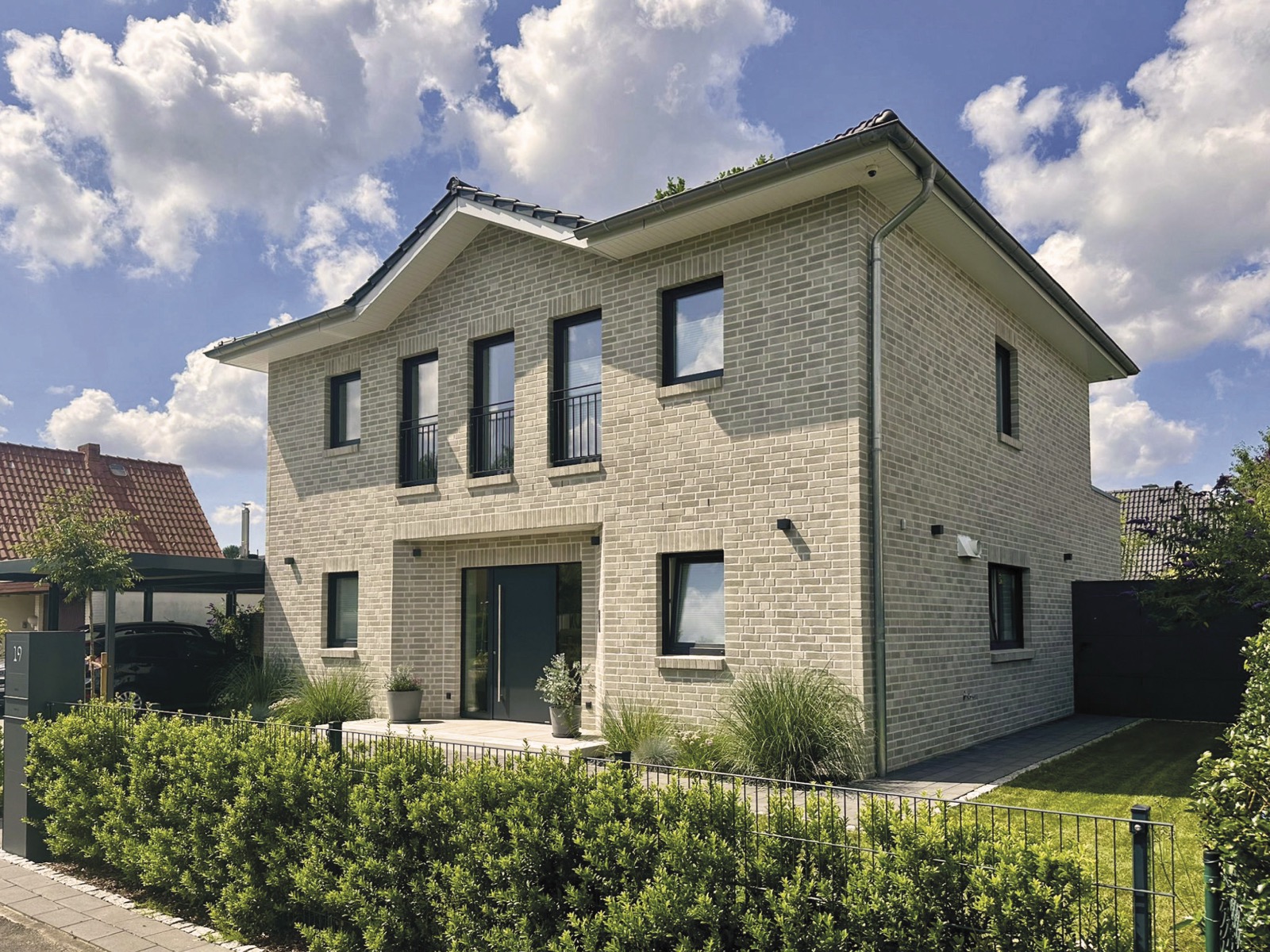 Team Massivhaus Referenzhaus, heller Klinker, Hamburg